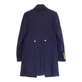 JOSEPH 金ボタン ウール CARDIFF WOOL COAT コート ネイビー レディース ジョセフ【中古】4-1101A▲