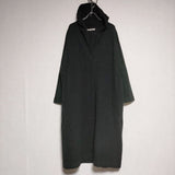 evam eva E183K063 press wool hooded coat  定価46200円 プレスウールロング コート チャコールグレー レディース エヴァムエヴァ【中古】4-0925T∞