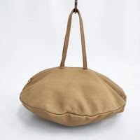 mina perhonen pizza bag us9624 牛革 カーフレザー トートバッグ キャメル レディース ミナペルホネン【中古】5-0929G∞