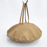 mina perhonen pizza bag us9624 牛革 カーフレザー トートバッグ キャメル レディース ミナペルホネン【中古】5-0929G∞