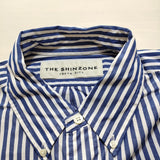 Shinzone STRIPE DADDY SHIRT ストライプダディシャツ 23AMSBL04 サイズPO 長袖シャツ 2023AW ブルー ホワイト レディース シンゾーン【中古】4-0730M△