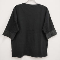 MARGARET HOWELL 578-0168606 サイズ2 コットン 半袖Ｔシャツ カットソー ブラック レディース マーガレットハウエル【中古】4-0804S♪