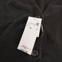 MARGARET HOWELL 578-4164030 COTTON HEMP PIQUE 定価35200円 カーディガン 24SS ブラック レディース マーガレットハウエル【中古】4-0630M♪