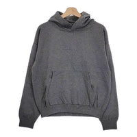 AULICO 新品 Knit Hoodie ニットフーディー コットンカシミヤ サイズS 定価29000円 パーカー グレー メンズ アウリコ【中古】4-1003T♪