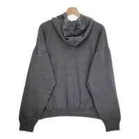 AULICO 新品 Knit Hoodie ニットフーディー コットンカシミヤ サイズM 定価29000円 パーカー グレー メンズ アウリコ【中古】4-1003T♪