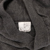 AULICO 新品 Knit Hoodie ニットフーディー コットンカシミヤ サイズM 定価29000円 パーカー グレー メンズ アウリコ【中古】4-1003T♪