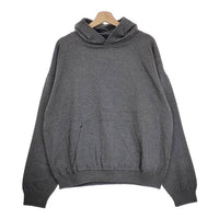 AULICO 新品 Knit Hoodie ニットフーディー コットンカシミヤ サイズL 定価29000円 パーカー グレー メンズ アウリコ【中古】4-1003T♪