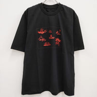 BRU NA BOINNE 新品 8S-251 シークレットビーチT XL 定価9900円 半袖Ｔシャツ カットソー ブラック メンズ ブルーナボイン【中古】4-0710S♪