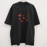 BRU NA BOINNE 新品 8S-251 シークレットビーチT 2XL 定価9900円 半袖Ｔシャツ カットソー ブラック メンズ ブルーナボイン【中古】4-0710S♪