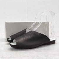 VIEILLE 新品 R.U. Un Goat Sandal ゴートレザーサンダル サイズ37 定価24200円 サンダル ブラック レディース ヴィエイユ【中古】4-0724S◎