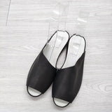 VIEILLE 新品 R.U. Un Goat Sandal ゴートレザーサンダル サイズ38 定価24200円 サンダル ブラック レディース ヴィエイユ【中古】4-0724S◎