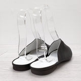 VIEILLE 新品 R.U. Un Goat Sandal ゴートレザーサンダル サイズ38 定価24200円 サンダル ブラック レディース ヴィエイユ【中古】4-0724S◎