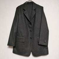 MARGARET HOWELL/FOX BROTHERS 578-1220002 FLANNEL ウールカシミヤ ジャケット 21AW グレー レディース マーガレットハウエル/フォックスブラザーズ【中古】4-1102T∞