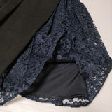 sono レース プリーツ ワンピース ブラック ネイビー レディース ソーノ【中古】4-1202T∞