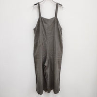 fog linen work リネン パンツ サロペット グレー レディース フォグリネンワーク【中古】4-0910M♪