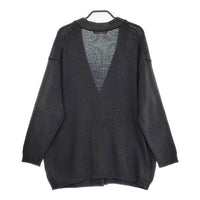 evam eva lily yarn cardigan E221K006 コットンシルク カーディガン チャコールグレー レディース エヴァムエヴァ【中古】4-0920M♪