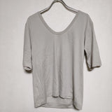 CINOH パックオープン 半袖Ｔシャツ カットソー グレー レディース チノ【中古】4-0808S∞