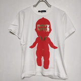 COMME des GARCONS merry lovers S/S TEE ON-T002 プリント 半袖Ｔシャツ カットソー AD2004 ホワイト レッド レディース コムデギャルソン【中古】4-0808S∞