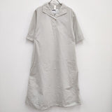 MHL. ORGANIC COTTON PLAINWEAVE 595-4158501 定価38500円 サイズ2 ワンピース 24SS ライトグレー レディース エムエイチエル【中古】4-0630S♪