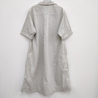 MHL. ORGANIC COTTON PLAINWEAVE 595-4158501 定価38500円 サイズ2 ワンピース 24SS ライトグレー レディース エムエイチエル【中古】4-0630S♪