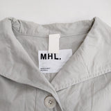 MHL. ORGANIC COTTON PLAINWEAVE 595-4158501 定価38500円 サイズ2 ワンピース 24SS ライトグレー レディース エムエイチエル【中古】4-0630S♪