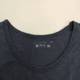 45R/45rpm コットン サイズ2 七分袖 Ｔシャツ カットソー ネイビー レディース フォーティーファイブアールピーエム【中古】4-0910M♪