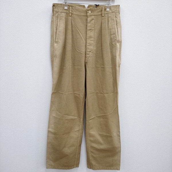 AURALEE 新品 FINX NATURAL GABARDINE PRODUCT DYED PANTS A23SP02AT 定価46200円 5 パンツ 23SS ベージュ メンズ オーラリー【中古】4-0723M♪