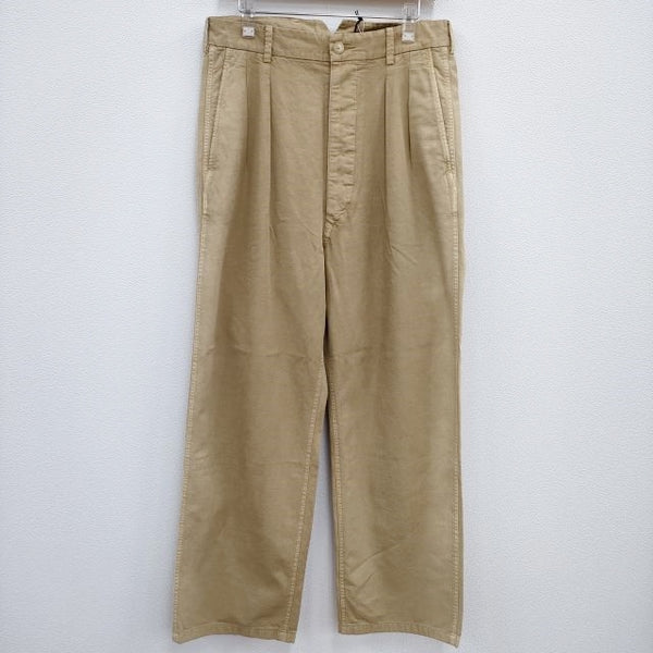 AURALEE 新品 FINX NATURAL GABARDINE PRODUCT DYED PANTS A23SP02AT 定価46200円 4 パンツ 23SS ベージュ メンズ オーラリー【中古】4-0723M♪