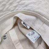 MHL. NATURAL DENIM HAT MHLショップ限定 5950176500 コットン 帽子 ハット アイボリー レディース エムエイチエル【中古】4-0904G◎