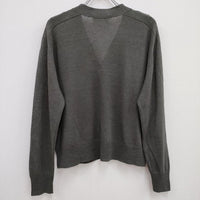 MARGARET HOWELL 578-3264001 サイズ2 LINEN COTTON コットンリネンカーディガン 23AW グレー レディース マーガレットハウエル【中古】4-0810M♪