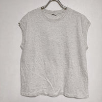 AURALEE SEAMLESS CREW NECK SLEEVLESS A20ST07ST ノースリーブ Ｔシャツ カットソー ライトグレー レディース オーラリー【中古】4-0808S∞