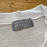 MARGARET HOWELL ボウタイ付きウールニット 578-3263007 サイズ2 ニット 2023AW アイボリー レディース マーガレットハウエル【中古】4-0909T△