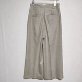 green label relaxing リネンライク FM トリアセ PE ワイド パンツ ベージュ レディース グリーンレーベルリラクシング【中古】4-0812M∞