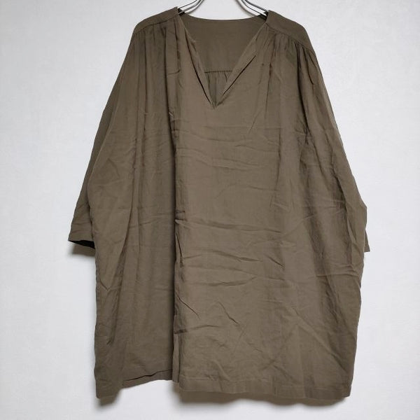 evam eva cotton tunic 定価24750円 チュニック E221T143 ワンピース ブラウン系 レディース エヴァムエヴァ【中古】4-0829M∞