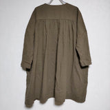 evam eva cotton tunic 定価24750円 チュニック E221T143 ワンピース ブラウン系 レディース エヴァムエヴァ【中古】4-0829M∞