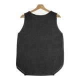 mao made ウールニットベスト Wool Knit Vest 641101 サイズFree ベスト チャコールグレー レディース マオメイド【中古】4-1003T◎