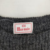 mao made ウールニットベスト Wool Knit Vest 641101 サイズFree ベスト チャコールグレー レディース マオメイド【中古】4-1003T◎