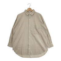 Traditional Weatherwear BIG TUCK-UP SHIRT コーデュロイ サイズS コットン 長袖シャツ アイボリー レディース トラディショナルウェザーウェア【中古】4-1003T◎