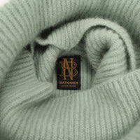 BATONER BN-20FL-038 サイズ1 TURTLE NECK KNIT カシミヤフォックスタートルネックニット ライトグリーン レディース バトナー【中古】4-1009T♪