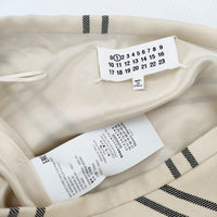 MAISON MARGIELA S51MA0438 サイズ38 チェック台形 ウール ロングスカート アイボリー レディース メゾンマルジェラ【中古】4-1009T♪