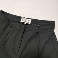 Maison Martin Margiela センタープリーツスラックス S31KA0388 パンツ ブラック レディース メゾンマルタンマルジェラ【中古】4-0812G∞