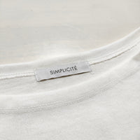 Simplicite LA FEMME バスクTEE ボーダー ボートネック カットソー ホワイト オウド レディース シンプリシテェ【中古】4-0730M△