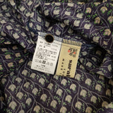 SARAHWEAR Venus Vines リバティプリント 切替 ブラウス シャツ ネイビー パープル レディース サラウェア【中古】4-0907M♪