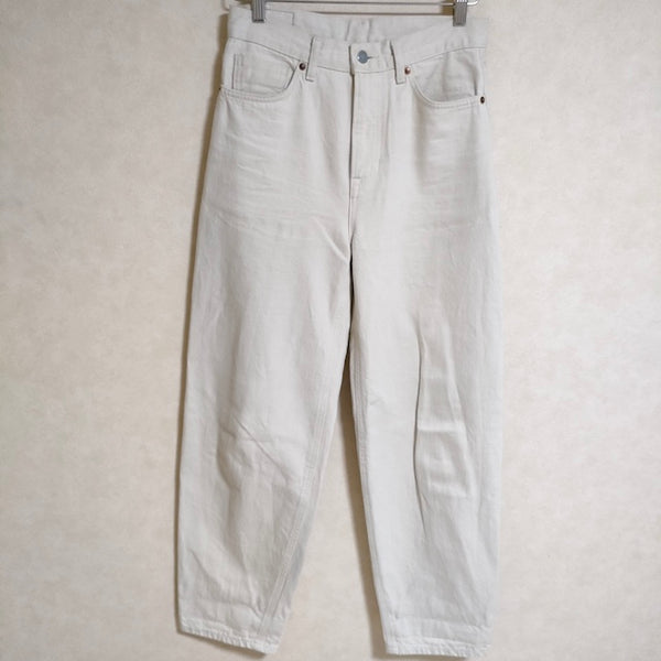 MARGARET HOWELL/EDWIN 578-3142004 WHITE DENIM 20周年 27×29 デニムパンツ 2023SS アイボリー レディース マーガレットハウエル/エドウィン【中古】4-0730G△