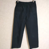 MHL. 595-3140504 ORGANIC COTTON GABARDINE サイズ0 チノパンツ 2023SS ブラック レディース エムエイチエル【中古】4-0730G△