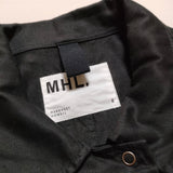 MHL. 595-2253507 LIGHT COTTON CHINO サイズ2 ジャケット 2022AW ブラック レディース エムエイチエル【中古】4-0730M△