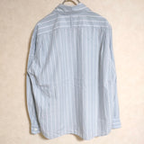 MARGARET HOWELL 578-3153011 SUPERFINE COTTON STRIPE サイズ2 長袖シャツ 2023SS ライトブルー レディース マーガレットハウエル【中古】4-0730M△