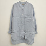 MARGARET HOWELL SHIRTING LINEN ロングシャツ 578-0153612 サイズ2 チュニック ライトブルー レディース マーガレットハウエル【中古】4-0810M♪