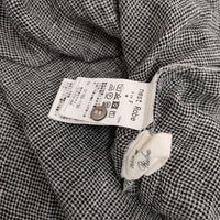 nest Robe 01182-1150 リネン 千鳥ボイル ローブ ワンピース ブラウス シャツ ブラック ホワイト レディース ネストローブ【中古】4-0906M♪