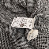 nest Robe 01182-1150 リネン 千鳥ボイル ローブ ワンピース ブラウス シャツ ブラック ホワイト レディース ネストローブ【中古】4-0906M♪